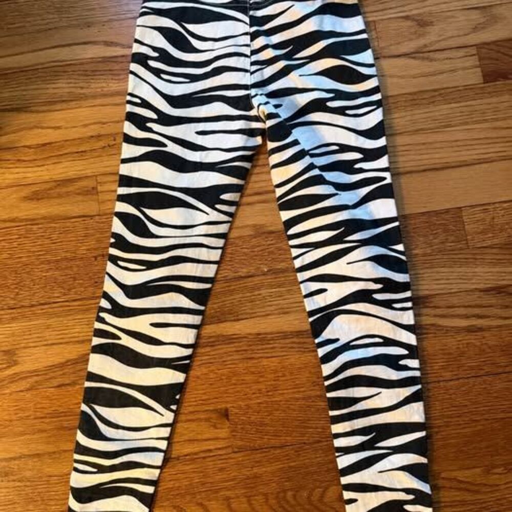 We The Free Zebra Print Skinny Jeans Size 25